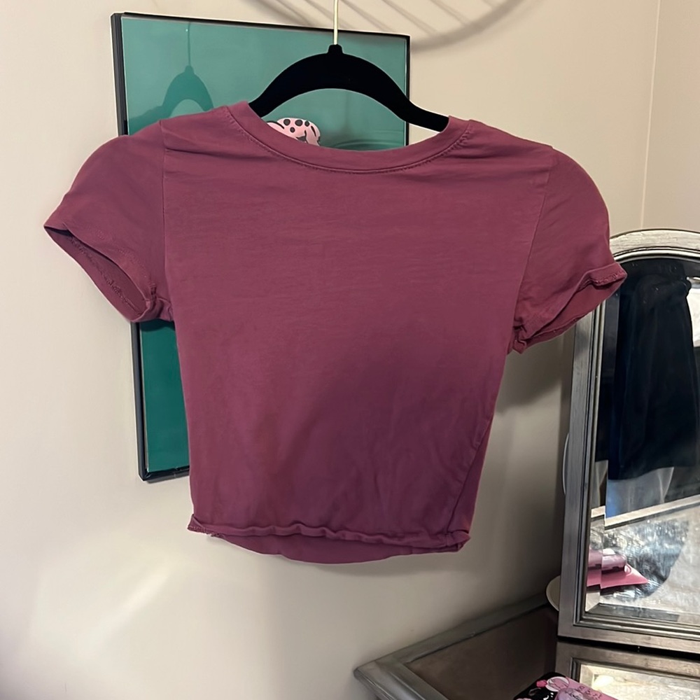 Plain crop top